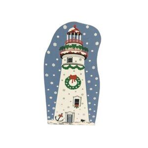 CAT'S MEOW Marblehead Lighthouse Ohio 5.5 in Christmas Shelf Sitter 2001 #01-621